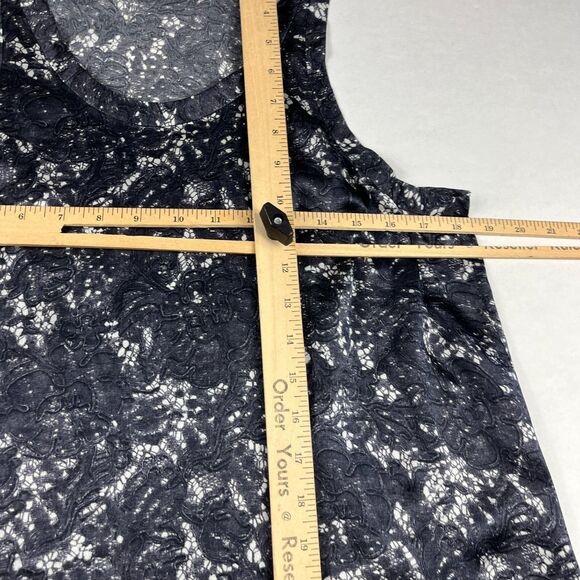 Theory Womens Abstract Print Silk Tank Top Medium Work Casual Lightweight Blouse - Picture 7 of 10